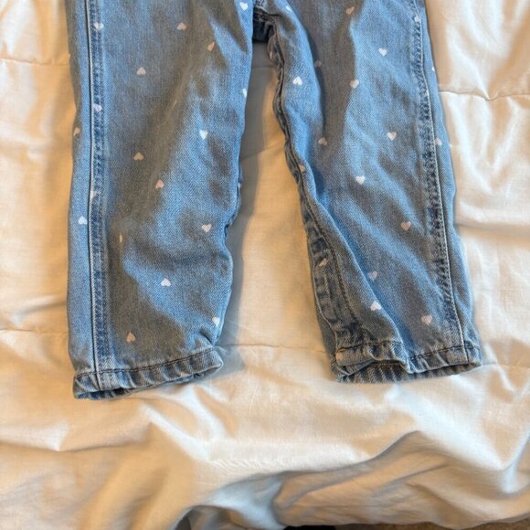 Oshkosh Denim Heart Overalls Valentines 24 months - Picture 6 of 9